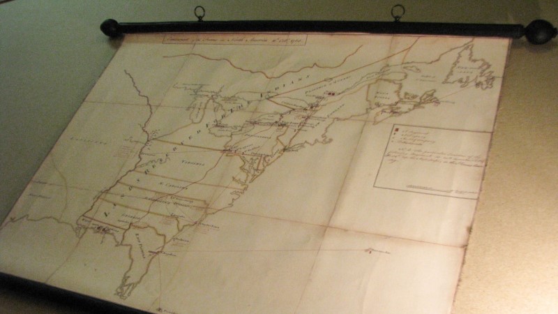 Mappa antiche delle colonie nordamericane